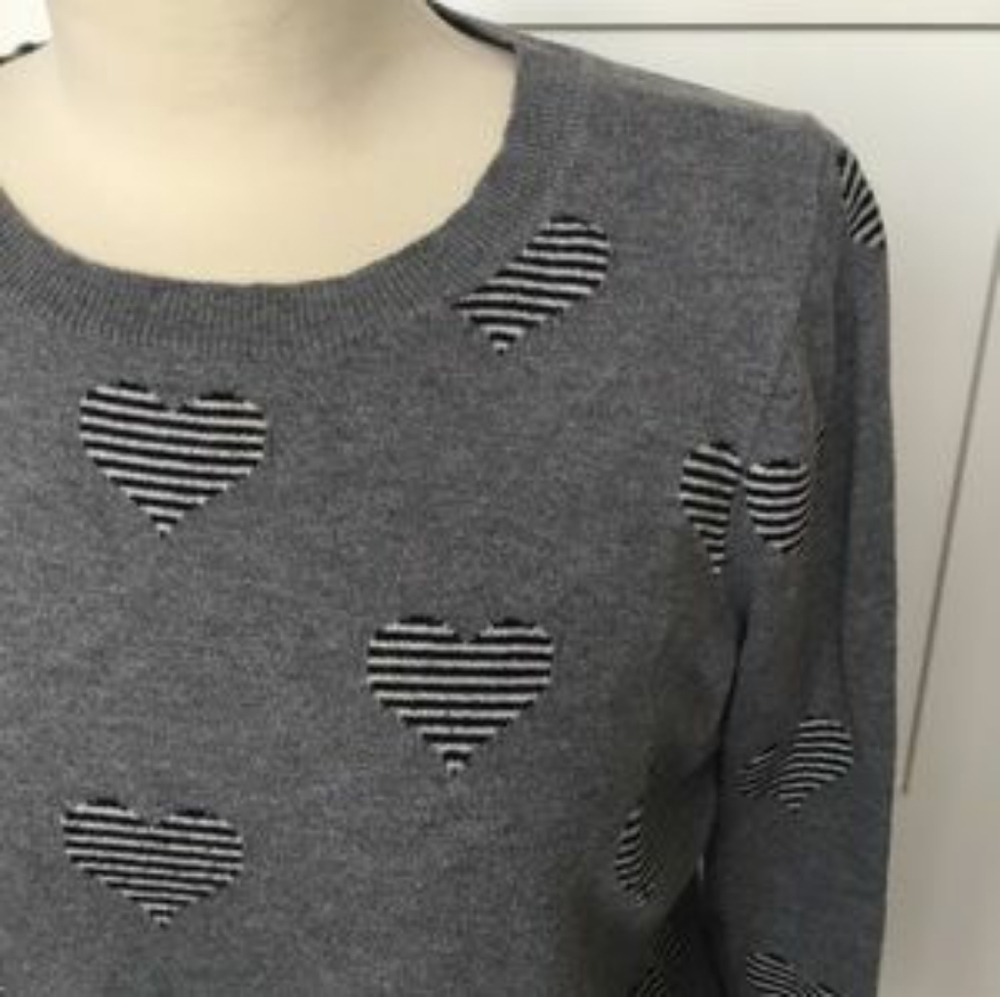 Madewell heart sweater